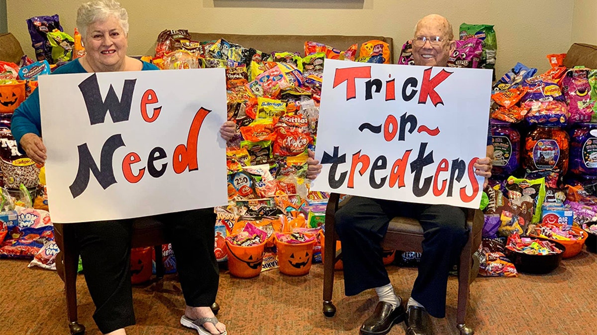 Senior citizens wanted to invite trick-or-treaters to their home in Clear Lake, Texas, this year. (Heartis Senior Living)