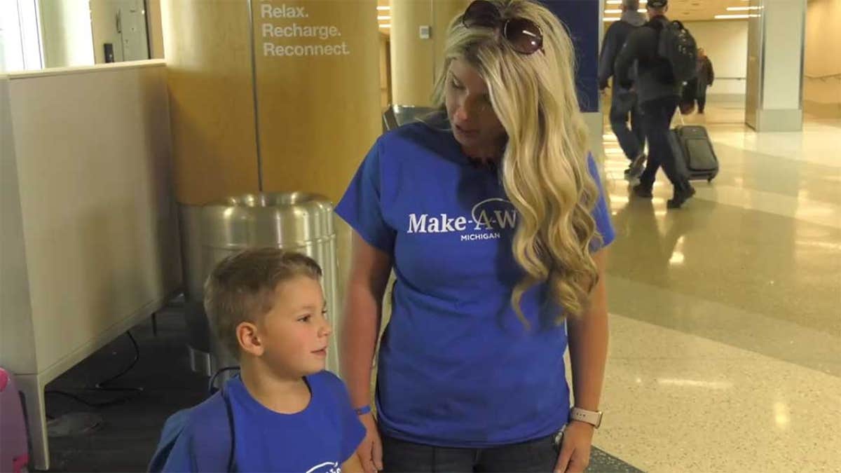 “We’re just blessed to be able to spend a week of just enjoying each other, and not stressing about anything,” said S.J.'s mom Danielle.