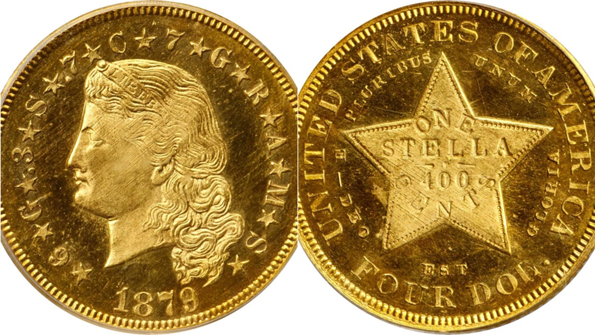 The Stella coin is valued at $200,000, according to auction house Stack's Bowers Galleries.