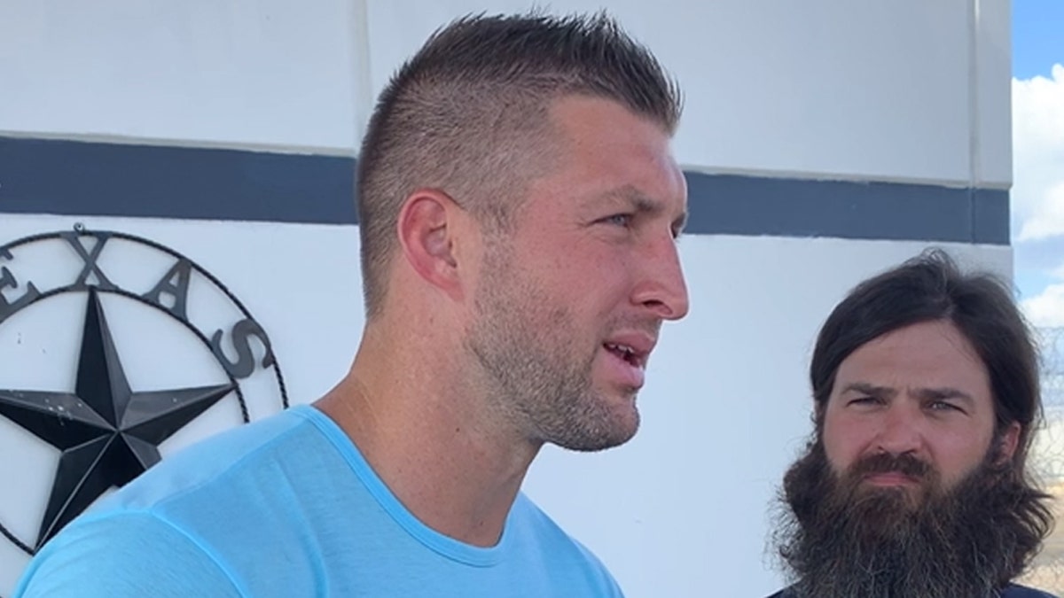 Tim Tebow and Duck Dynasty star Jep Robertson talk about their visit at a Gatesville men's high-security prison.