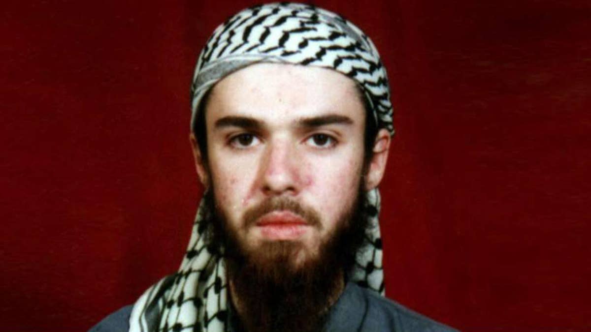 John Walker Lindh, an American Taliban member who was captured by United States forces as an enemy combatant during the United States' invasion of Afghanistan in November 2001.
