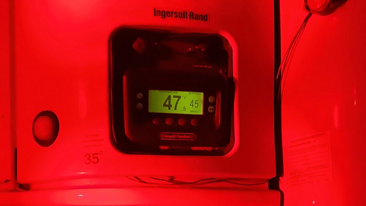 The trailer was 47 degrees at the time, and most were clad in long pants and short-sleeved t-shirts inside.