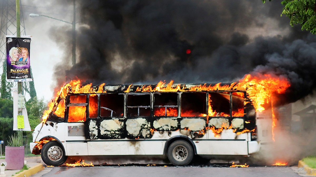 burning bus