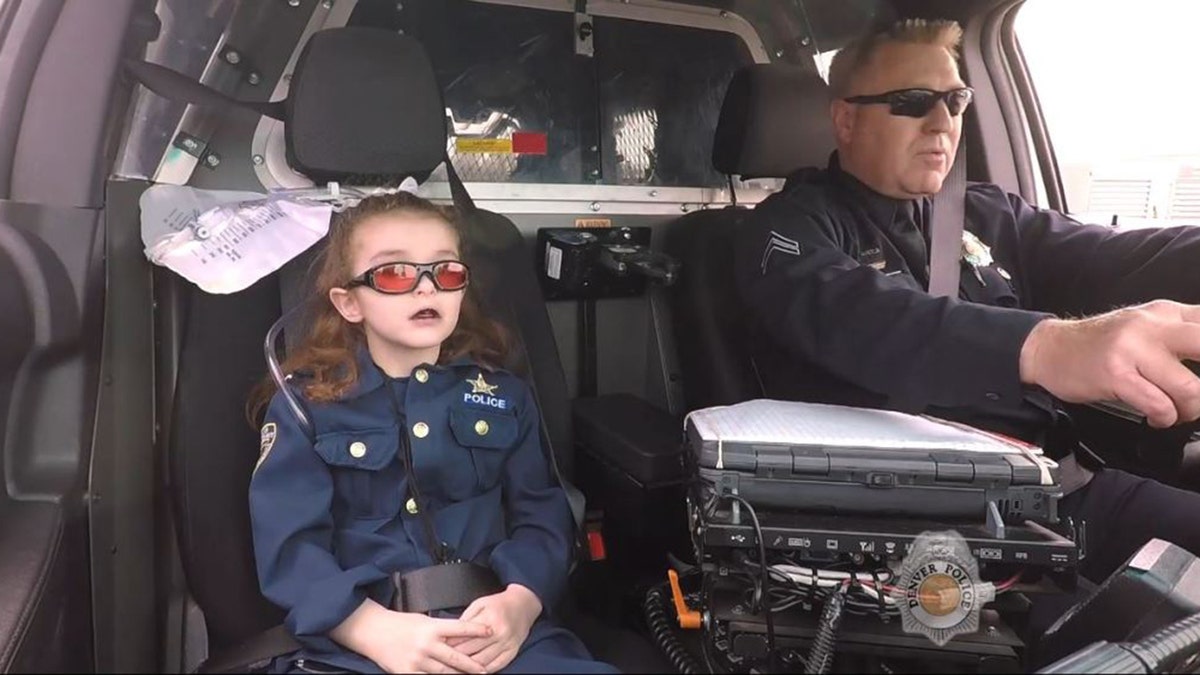 Media coverage showed 7-year-old Olivia Gant fulfilling a bucket list that included being a cop for a day