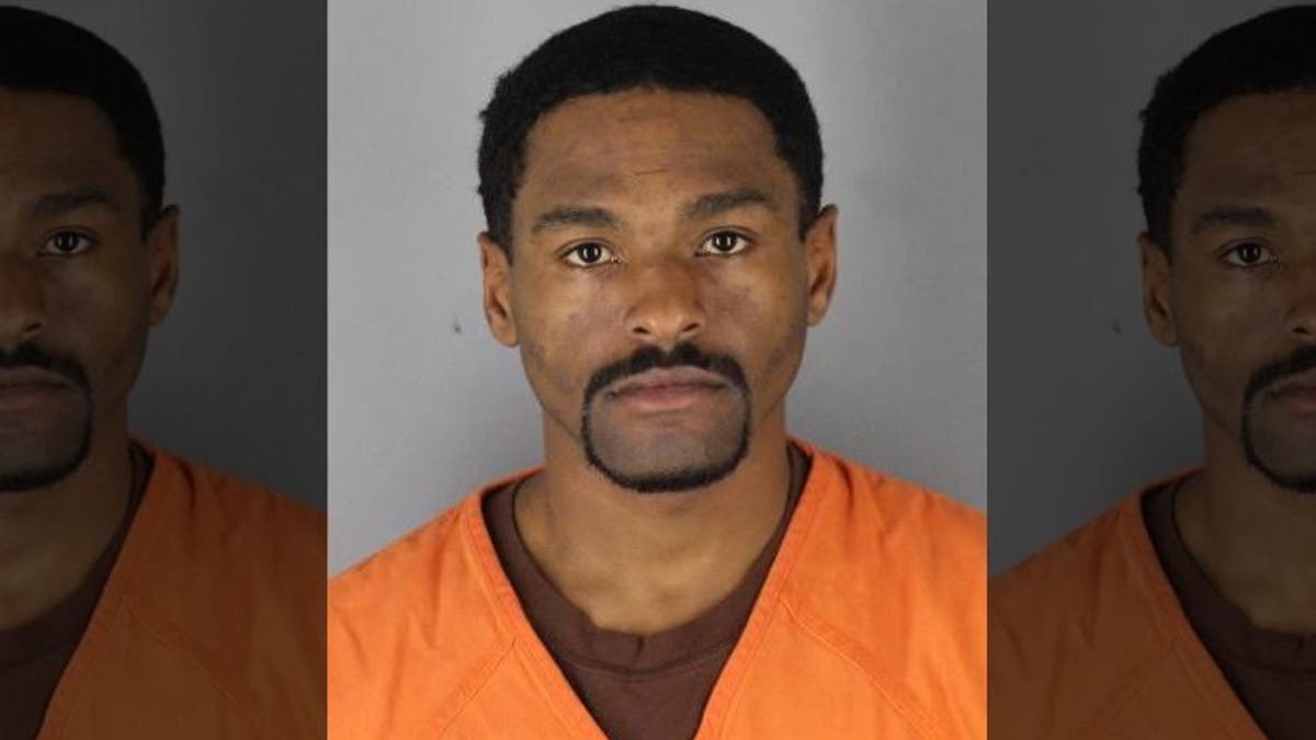 Dwight Pierre Lewis, 31, of Richfield, Minn., is accused of punching a Trump supporter outside a Minneapolis rally, resulting in stitches for the victim, authorities say. (Hennepin County District Attorney)