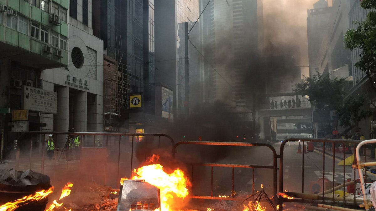 “We are here to fight for the freedom of Hong Kong,” one protester told Fox News.?