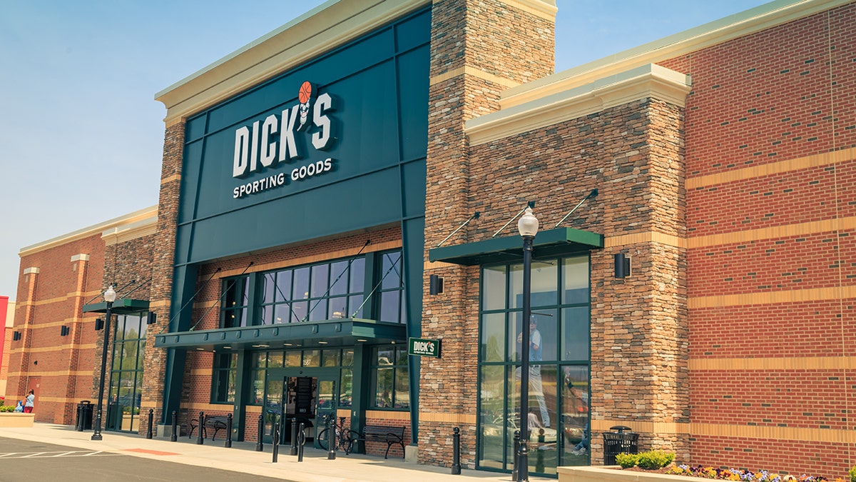 The exterior of Dicks Sporting Goods, a chain of retail stores in over 600 locations, in Lancaster, Pa. CEO Ed Stack said the company destroyed $5 million worth of assault-style rifles as the chain has moved away from selling firearms.<br>