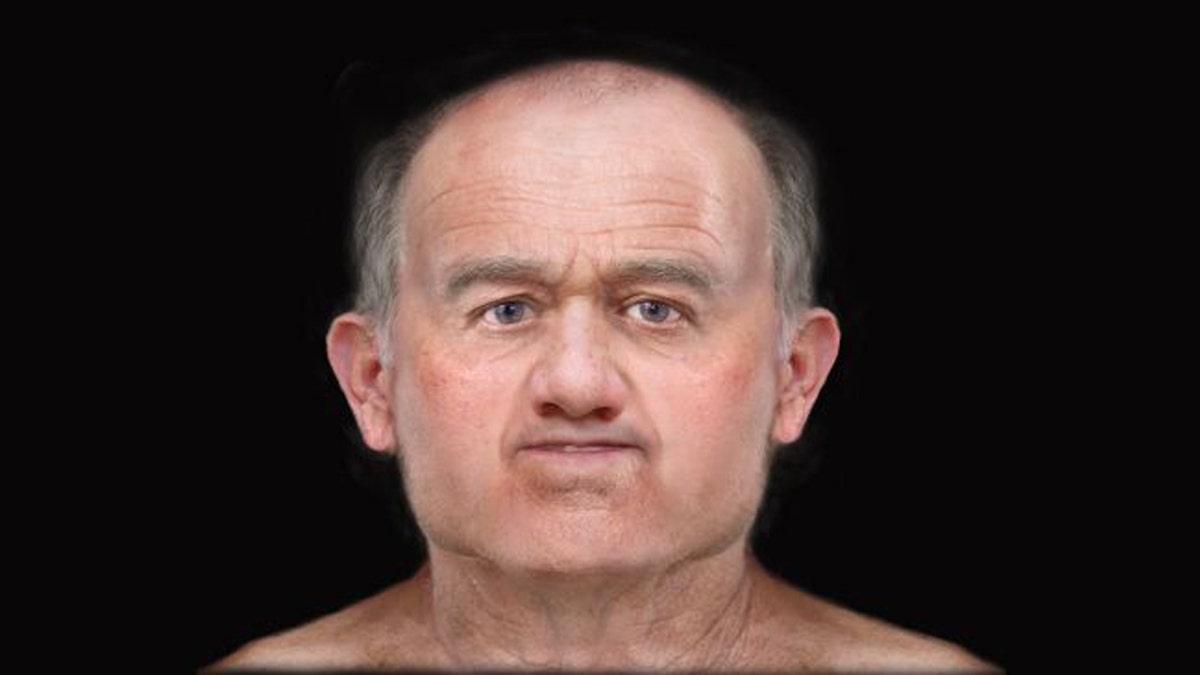A digital facial reconstruction reveals the face of "Skeleton 125," or "SK125," a man who lived in medieval Scotland and died when he was about 46 years old. (Image: © AOC Archaeology Group)
