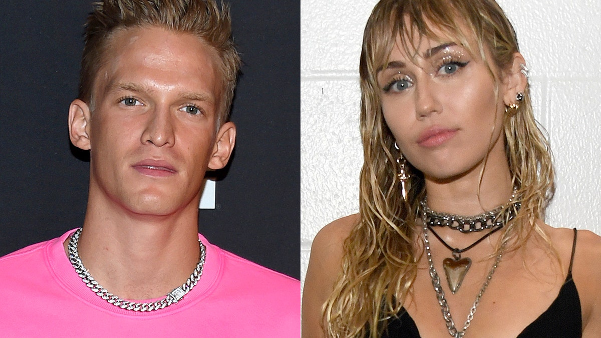 Cody Simpson, left, and Miley Cyrus, right, were first linked back in late 2014.