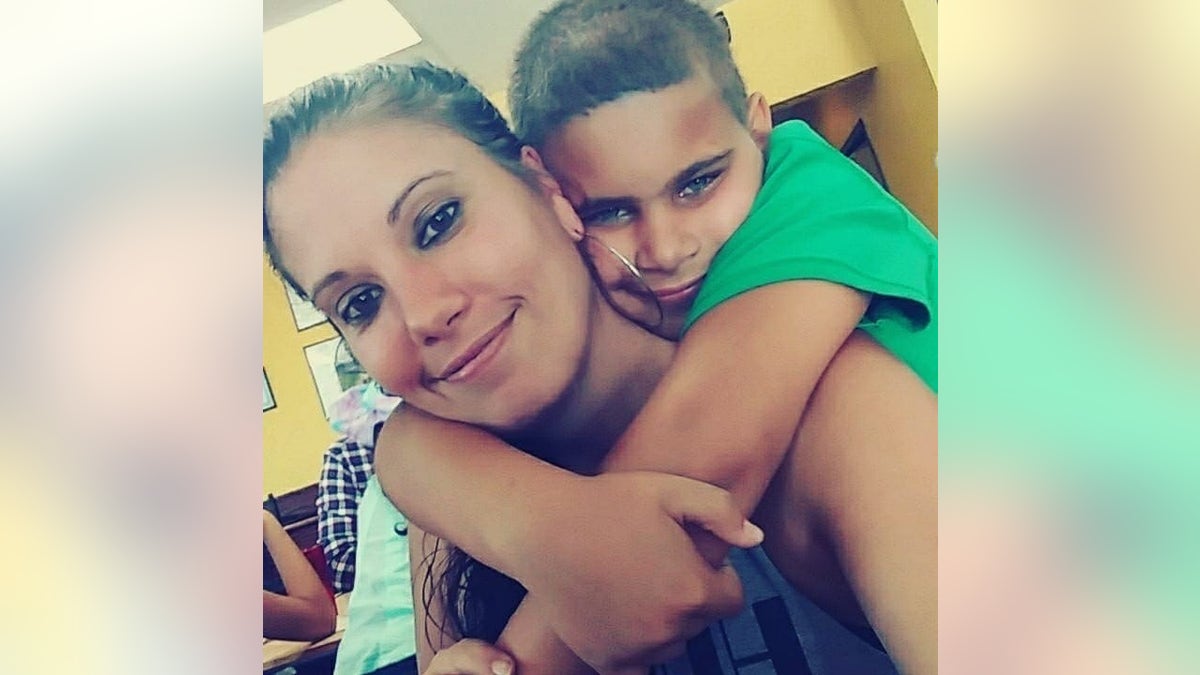 Nicole Montalvo with her son Elijah, before her brutal murder in Florida last week