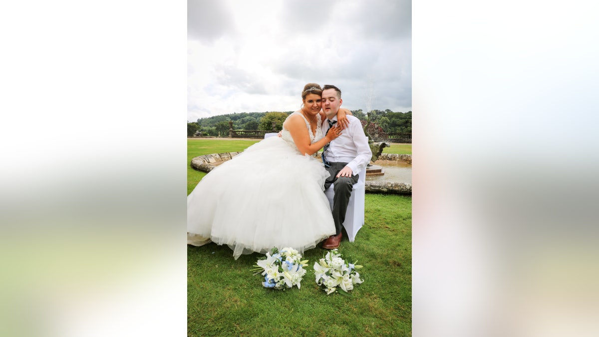 The ceremony, flowers, music, cake, photographer and honeymoon were donated to the couple..