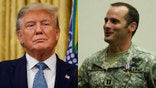 President Donald Trump and Major Mat Golsteyn