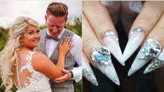 Bride incorporates late father's ashes into wedding nails, uses 'tiny bits of bone fragment' for glittery look