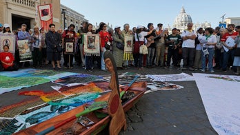 Pope Francis asks for forgiveness after Amazon statues stolen, thrown into river in Rome