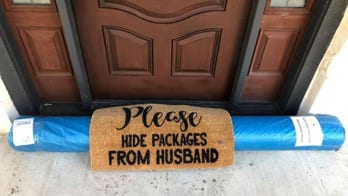 UPS driver makes hilarious attempt to hide package