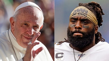 Demario Davis jokes he might send Pope 'Man of God' headband after saints tweet