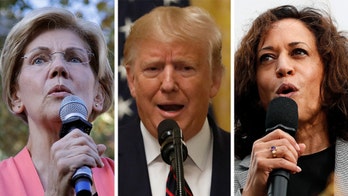 Kamala Harris takes on Elizabeth Warren for not wanting Twitter to delete Trump's account