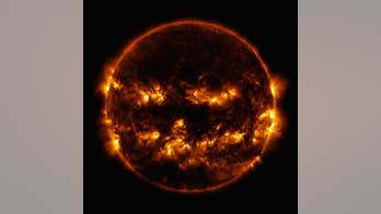NASA shares image of the sun resembling a jack-o’-lantern