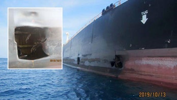 Iran oil tanker damage from apparent missile attack captured in new photos