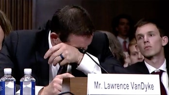 Trump judicial pick breaks down in tears at hearing over legal group's attack