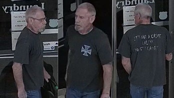 Missouri man wearing 'it's not a crime unless you get caught' T-shirt wanted for robbing laundromat