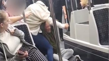 Airline passengers brutally brawl on airport shuttle bus: 'They were really going for it, landing proper punches'