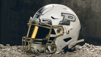 Purdue honors Apollo 11 with Moon-themed helmets for homecoming game