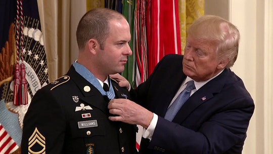 President Trump presents Medal of Honor to Green Beret for 2008 Afghanistan heroics