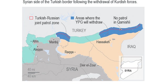 How Syria might look following the implementation of the Russia-Turkish deal. (AP)