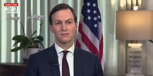 Jared Kushner responds to questions during an interview with News Israel 13, Oct. 29, 2019. (News Israel 13)