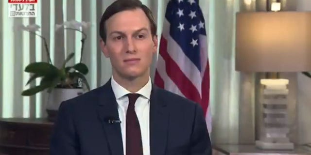 Jared Kushner responds to questions during an interview with News Israel 13, Oct. 29, 2019. (News Israel 13)