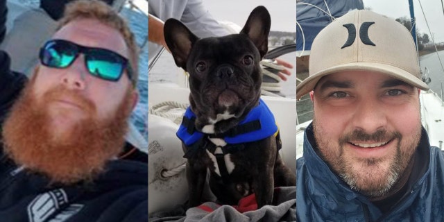 Joshua Cairone, left, Louis, and Ryan Hollis, disappeared after setting sail from Jamestown, R.I., on Wednesday, officials said.