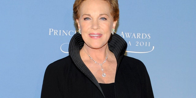 This Nov. 1, 2011 file photo shows honoree Julie Andrews attending the Princess Grace Foundation Awards gala in New York. (AP Photo/Evan Agostini, File)