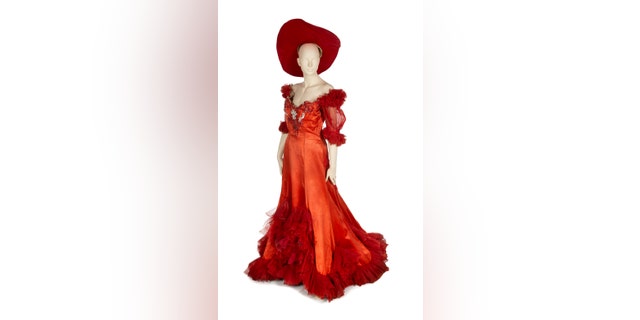 The red dress that Mae West wore as the character Diamond Lil in the 1933 Oscar-nominated Lowell Sherman film