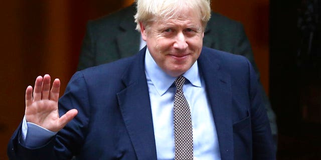 Britain's Prime Minister Boris Johnson leaves 10 Downing Street, on his way to parliament in London, Thursday October 24, 2019. Johnson has announced Thursday that he wants a General Election.