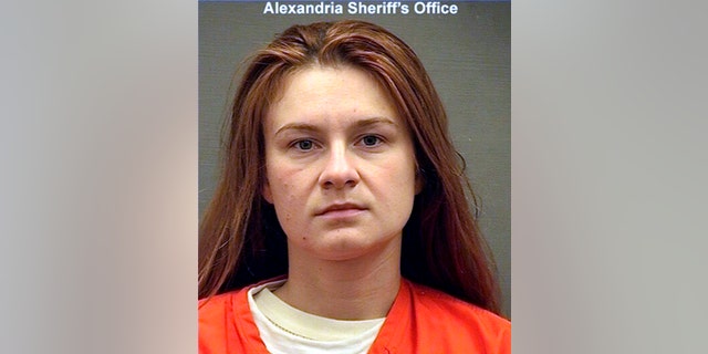 Maria Butina, the Russian gun rights activist who admitted to being a secret agent for the Kremlin, is seen Aug. 17, 2018. (Alexandria Detention Center via AP)