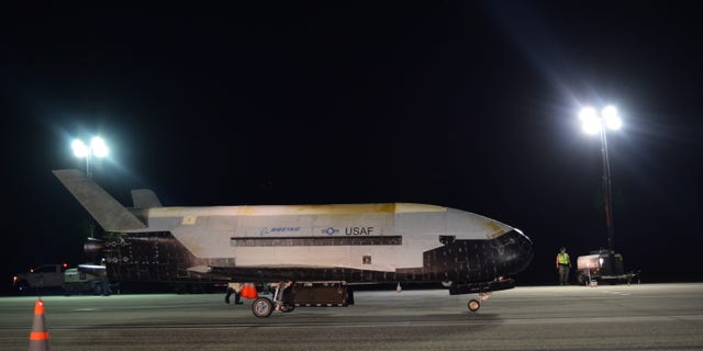 The X-37B Orbital Test Vehicle Mission 5 landed at NASA’s Kennedy Space Center Shuttle Landing Facility on Oct. 27, 2019.