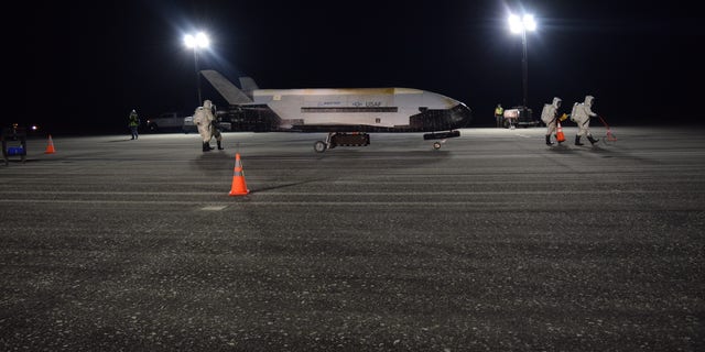 The secretive space plane completed more than two years in orbit. (Air Force photo)