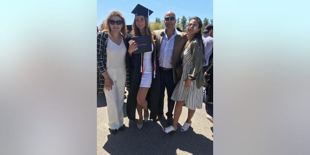 Amer Fakhoury at his daughter's graduation.