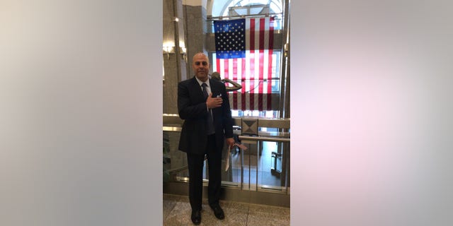 Amer Fakhoury after getting U.S. citizenship.