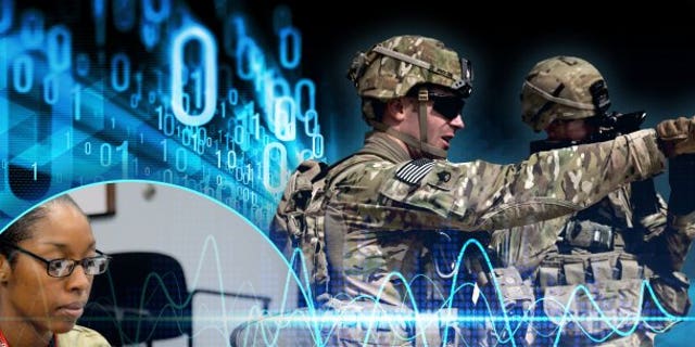Army electronic warfare photo illustration. (Photo Credit: U.S. Army photo illustration by Justin Rakowski)