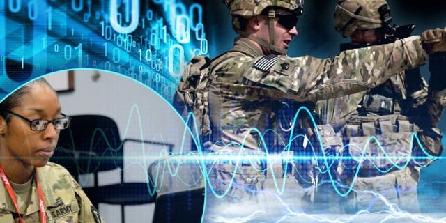 Army electronic warfare photo illustration. (Photo Credit: U.S. Army photo illustration by Justin Rakowski)