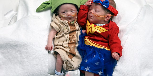 Look at the new power couple! Here’s Yoda and Wonder Woman! (Cook Children's)
