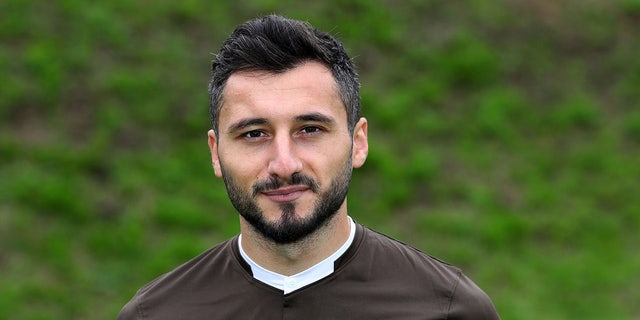 HAMBURG, GERMANY - JULY 15: Cenk Sahin of FC St. Pauli poses during a organisation display during Training Center Kollaustrasse on Jul 15, 2019 in Hamburg, Germany. (Photo by Martin Rose/Bongarts/Getty Images)