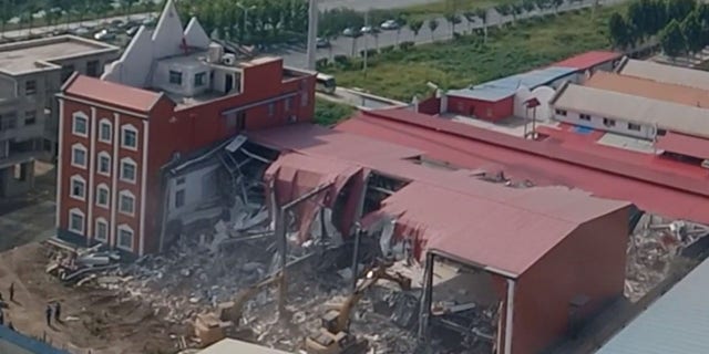 True Jesus Church, located in Caidu town of Shangcai county, under the jurisdiction of Zhumadian city in the central province of Henan, was destroyed by Communist authorities.