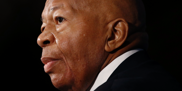 In this Aug. 7, 2019, photo, Rep. Elijah Cummings, D-Md., speaks during a luncheon at the National Press Club in Washington. U.S. Rep. Cummings has died from complications of longtime health challenges, his office said in a statement on Oct. 17, 2019. (AP Photo/Patrick Semansky)