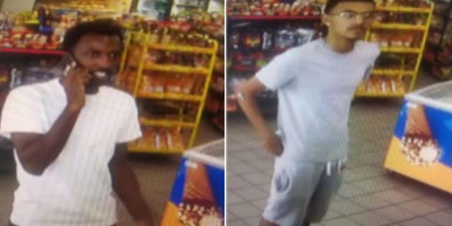 Dallas police are seeking two suspects for allegedly stealing more than $3,000 worth of gasoline from a pump late last month.