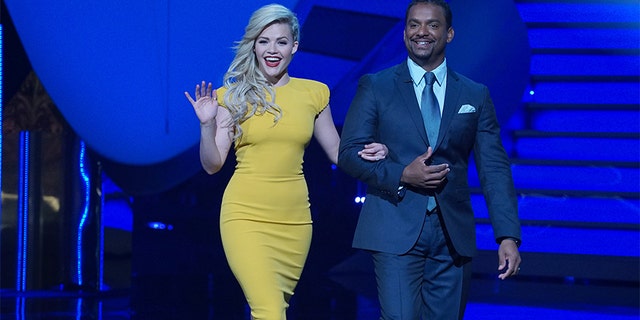 Witney Carson with Alfonso Ribeiro.