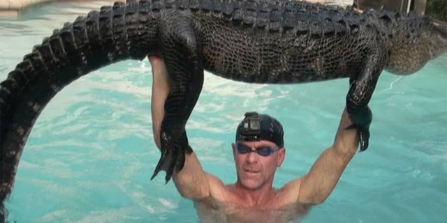 Paul Bedard of Gator Boys Alligator Rescue in Florida chronicled Tuesday’s rescue of a 9-foot alligator from a pool in a series of photos on his Instagram page.