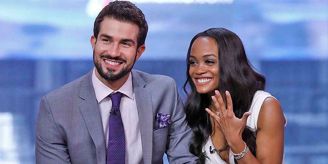 Rachel Lindsay got engaged to Bryan Abasolo on the finale of "The Bachelorette."